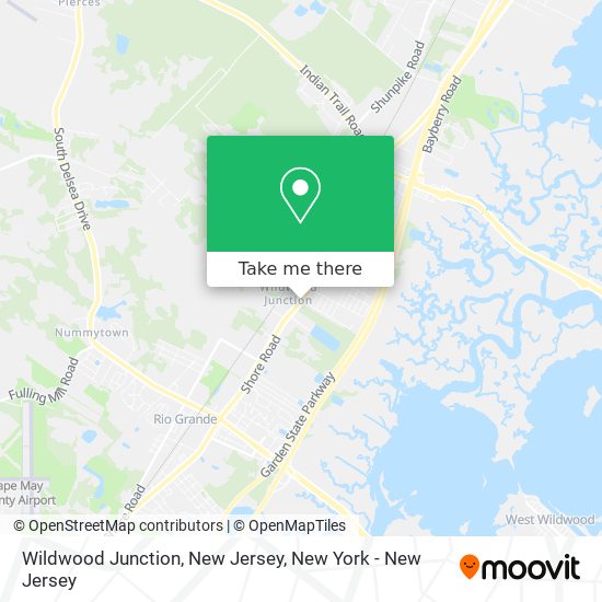Wildwood Junction, New Jersey map