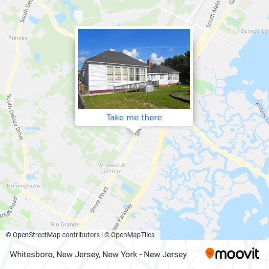 Mapa de Whitesboro, New Jersey