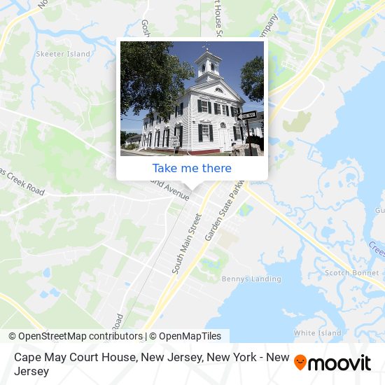 Cape May Court House, New Jersey map