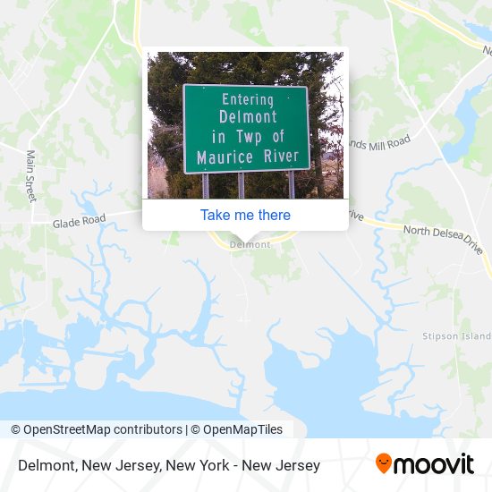 Mapa de Delmont, New Jersey