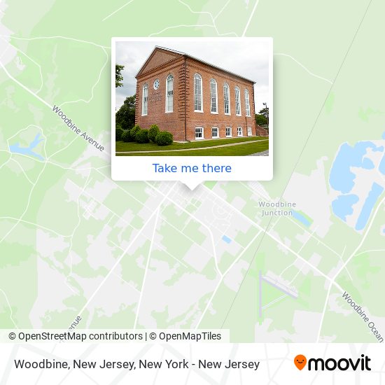 Woodbine, New Jersey map