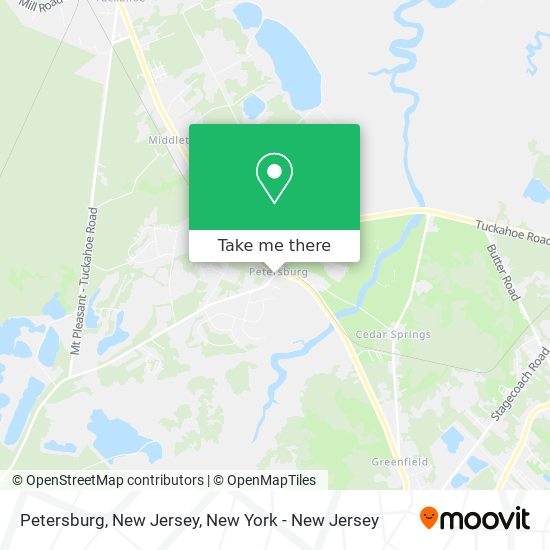 Petersburg, New Jersey map