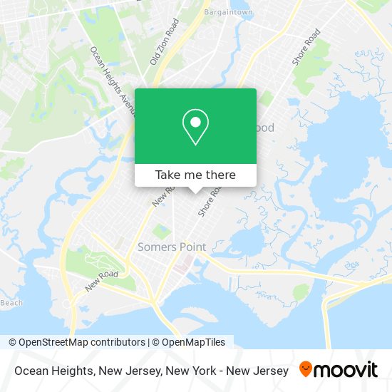 Mapa de Ocean Heights, New Jersey