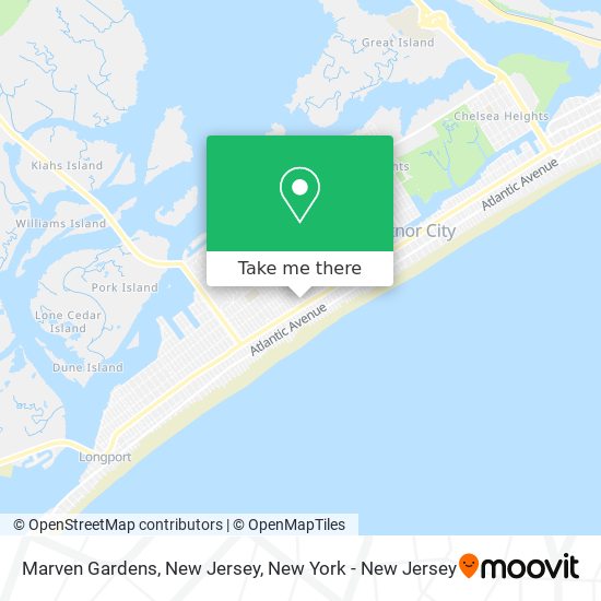 Mapa de Marven Gardens, New Jersey