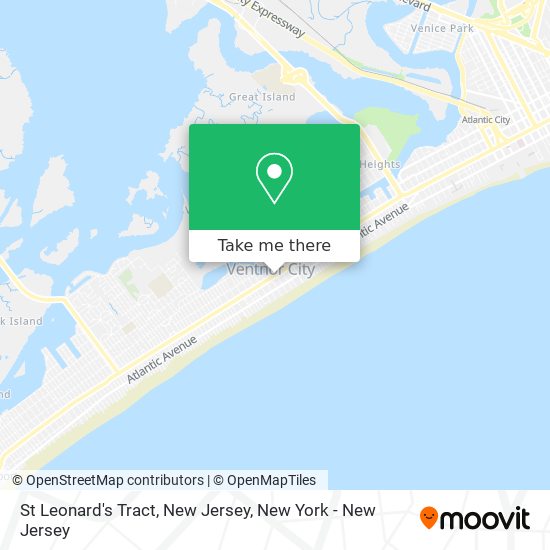 St Leonard's Tract, New Jersey map