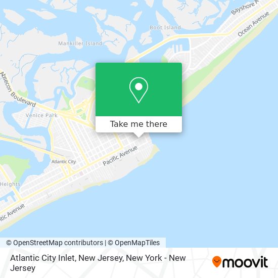Mapa de Atlantic City Inlet, New Jersey