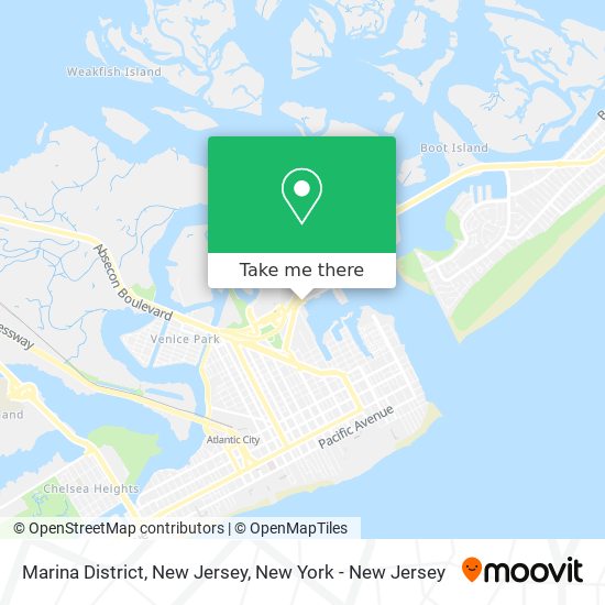 Mapa de Marina District, New Jersey