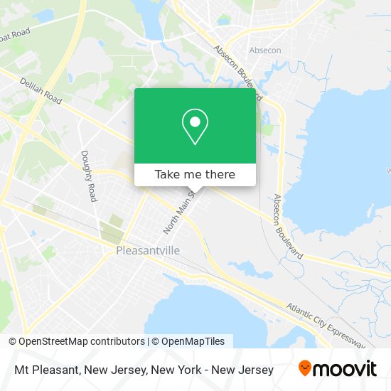 Mapa de Mt Pleasant, New Jersey