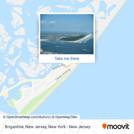 Mapa de Brigantine, New Jersey