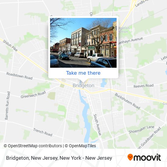 Bridgeton, New Jersey map