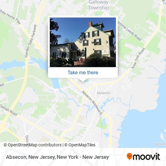 Mapa de Absecon, New Jersey
