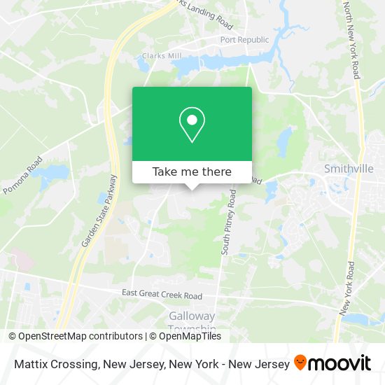 Mattix Crossing, New Jersey map