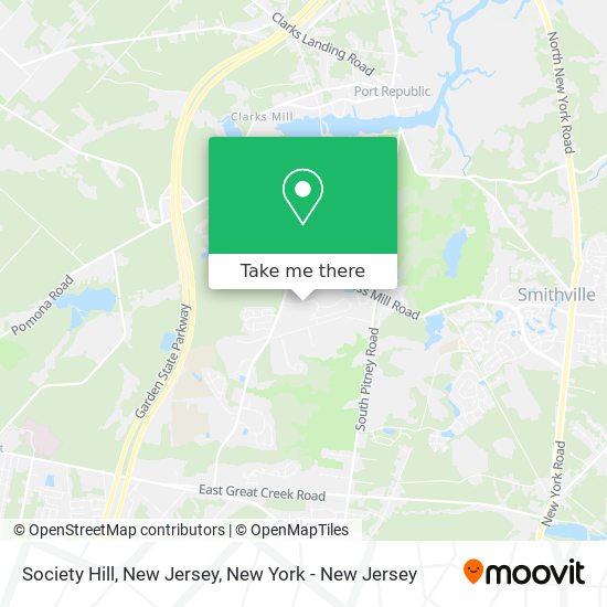 Society Hill, New Jersey map