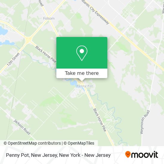 Penny Pot, New Jersey map