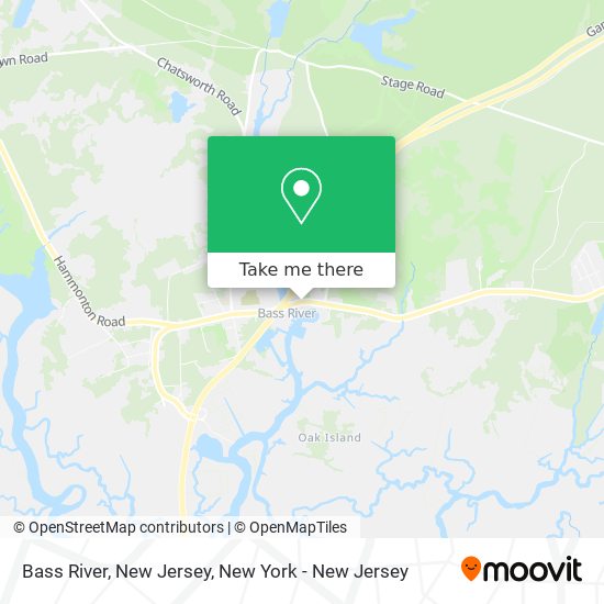 Mapa de Bass River, New Jersey