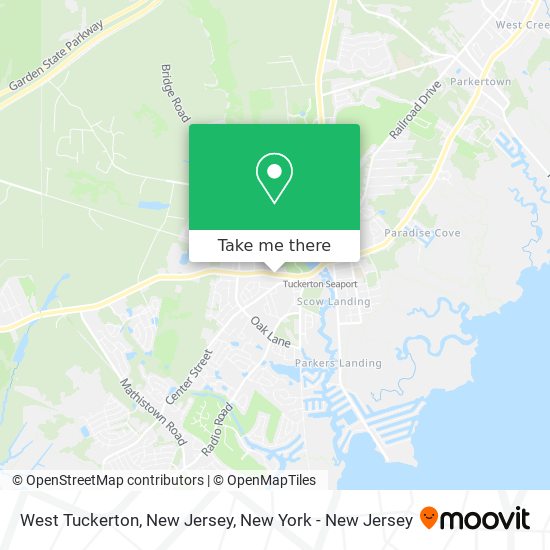 West Tuckerton, New Jersey map
