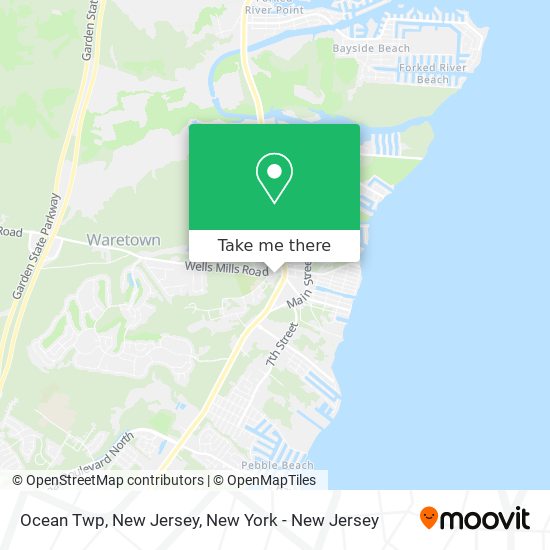 Mapa de Ocean Twp, New Jersey