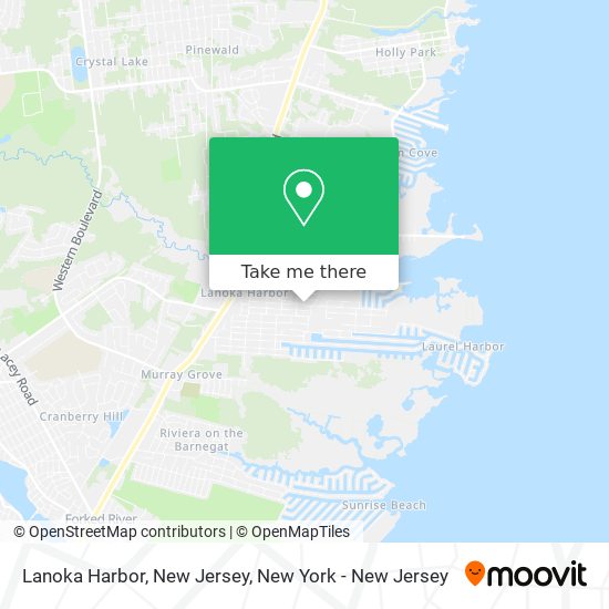 Lanoka Harbor, New Jersey map