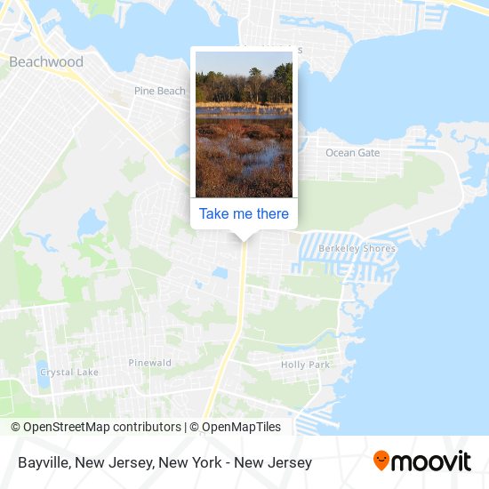 Bayville, New Jersey map