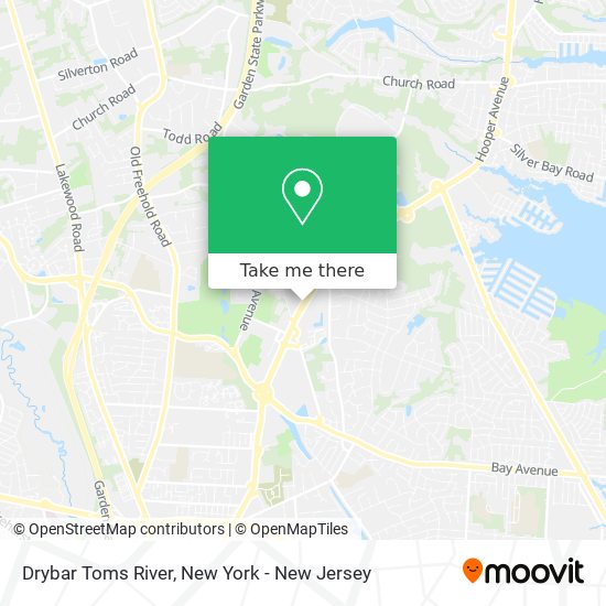 Mapa de Drybar Toms River