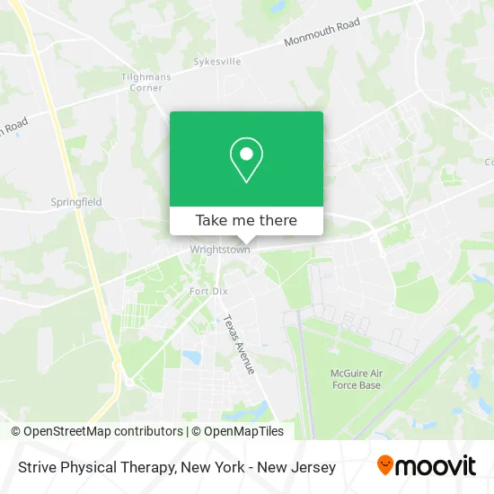 Strive Physical Therapy map