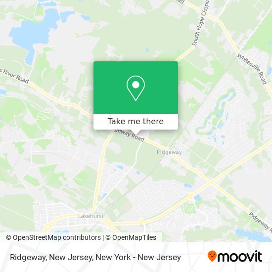 Mapa de Ridgeway, New Jersey