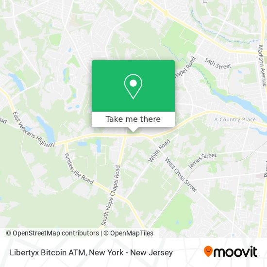 Mapa de Libertyx Bitcoin ATM