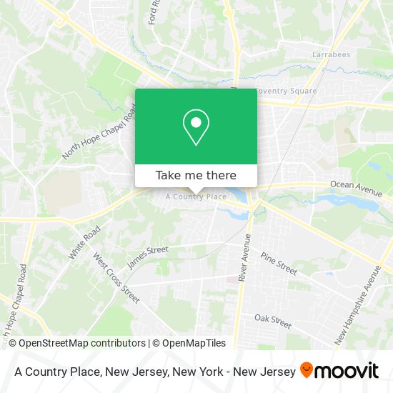 A Country Place, New Jersey map