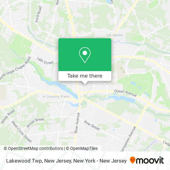 Mapa de Lakewood Twp, New Jersey