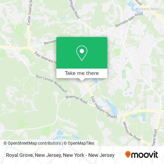 Mapa de Royal Grove, New Jersey