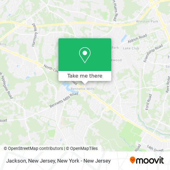 Jackson, New Jersey map