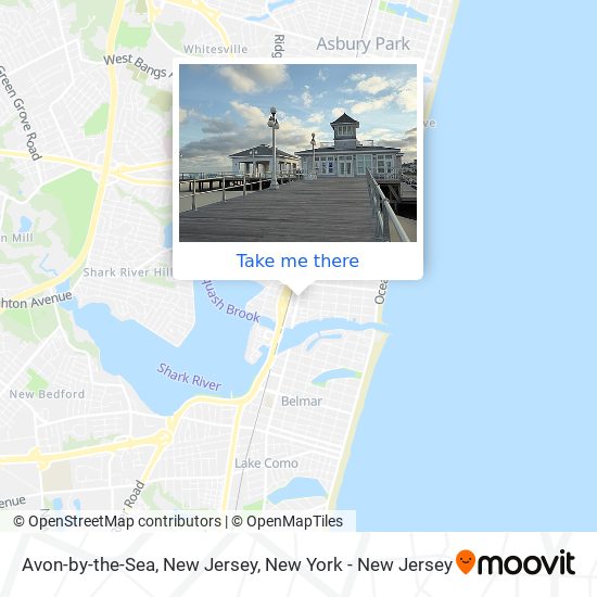 Mapa de Avon-by-the-Sea, New Jersey