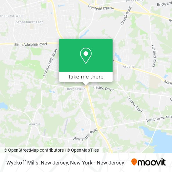 Mapa de Wyckoff Mills, New Jersey