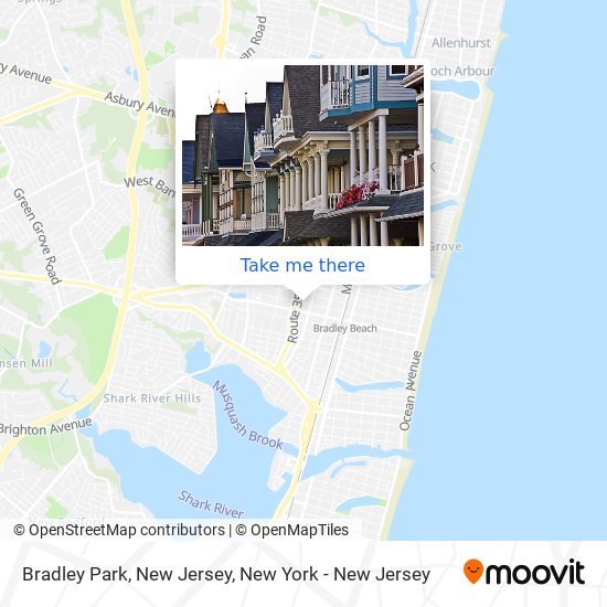 Mapa de Bradley Park, New Jersey