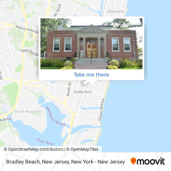 Bradley Beach, New Jersey map