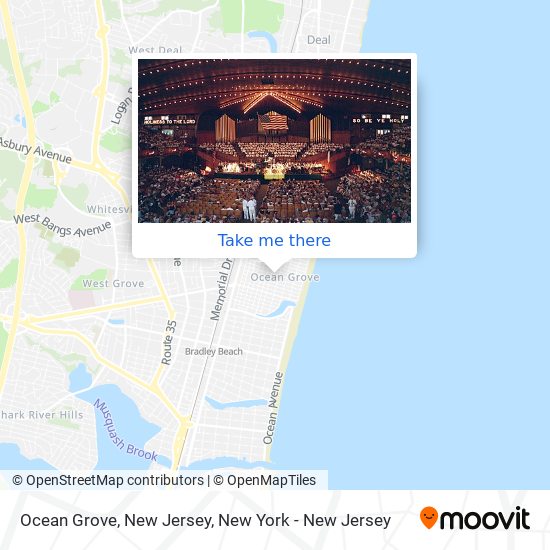 Ocean Grove, New Jersey map