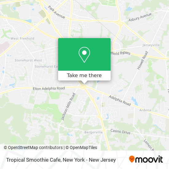 Tropical Smoothie Cafe map