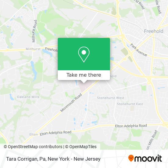 Mapa de Tara Corrigan, Pa