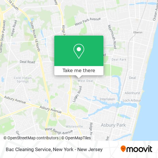 Bac Cleaning Service map