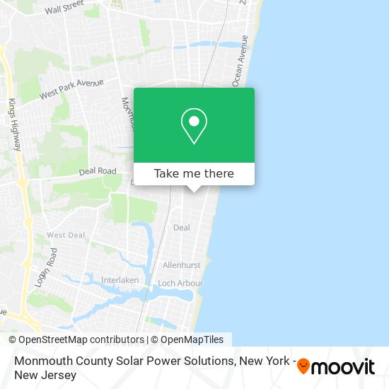 Monmouth County Solar Power Solutions map