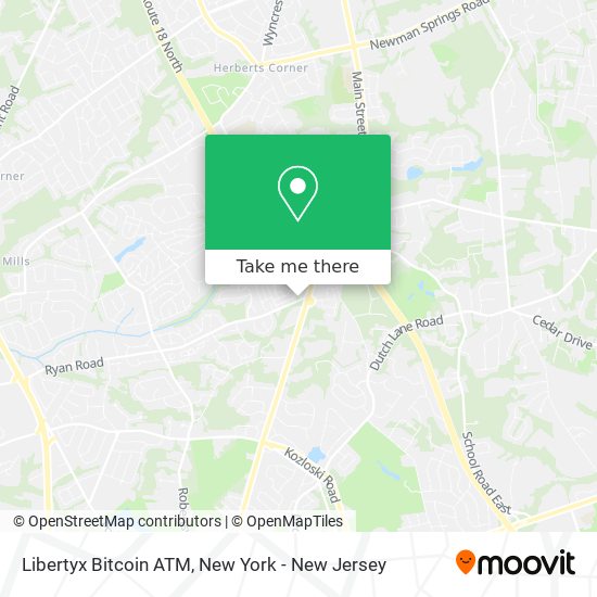 Mapa de Libertyx Bitcoin ATM