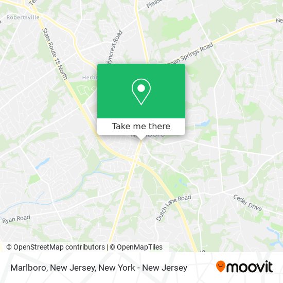 Marlboro, New Jersey map