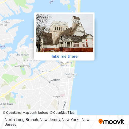 North Long Branch, New Jersey map