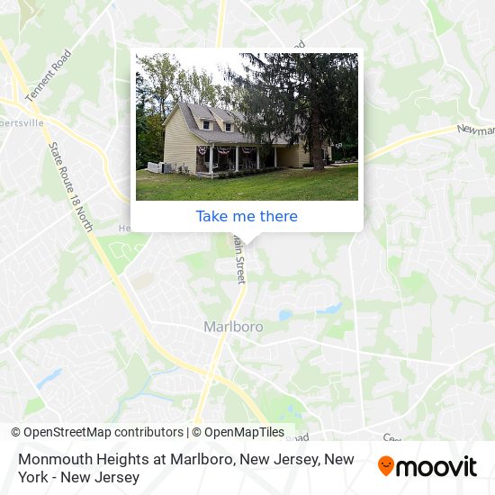 Mapa de Monmouth Heights at Marlboro, New Jersey