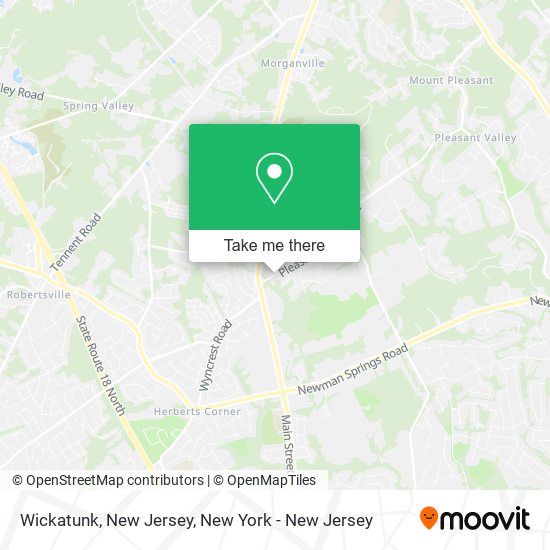 Mapa de Wickatunk, New Jersey