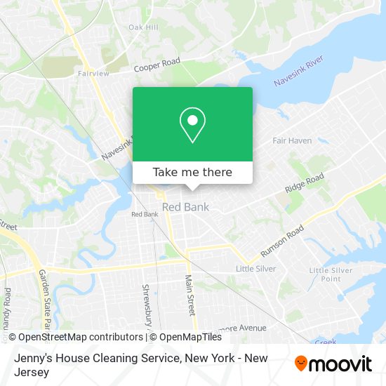 Jenny's House Cleaning Service map