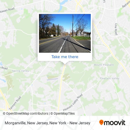 Mapa de Morganville, New Jersey