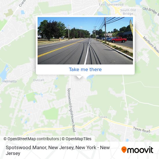 Spotswood Manor, New Jersey map