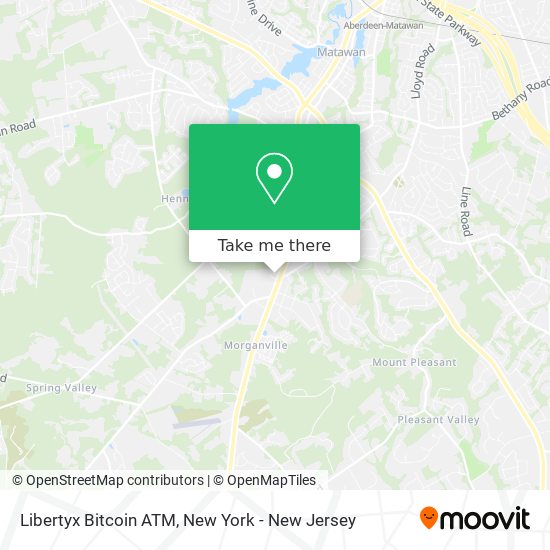 Mapa de Libertyx Bitcoin ATM