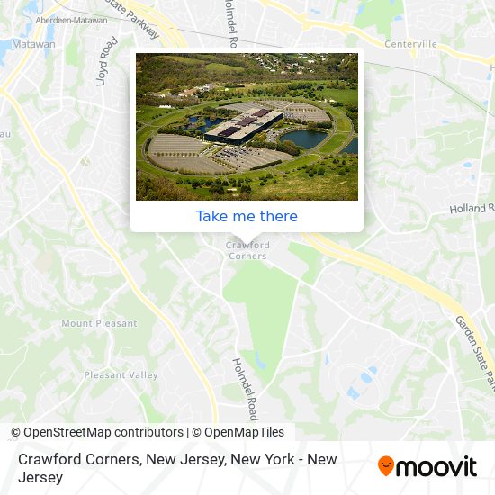 Crawford Corners, New Jersey map